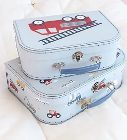 A Little Lovely Company Kuffertsæt - 2 stk. - 29x20/25,5x18 cm -