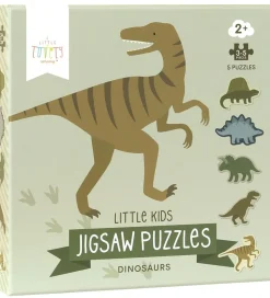 A Little Lovely Company Puslespil - 5-i-1 - Dinosaur