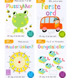 Alvilda Opgavebøger - Skriv Og Visk Ud - Skolestart - 4 stk. - D