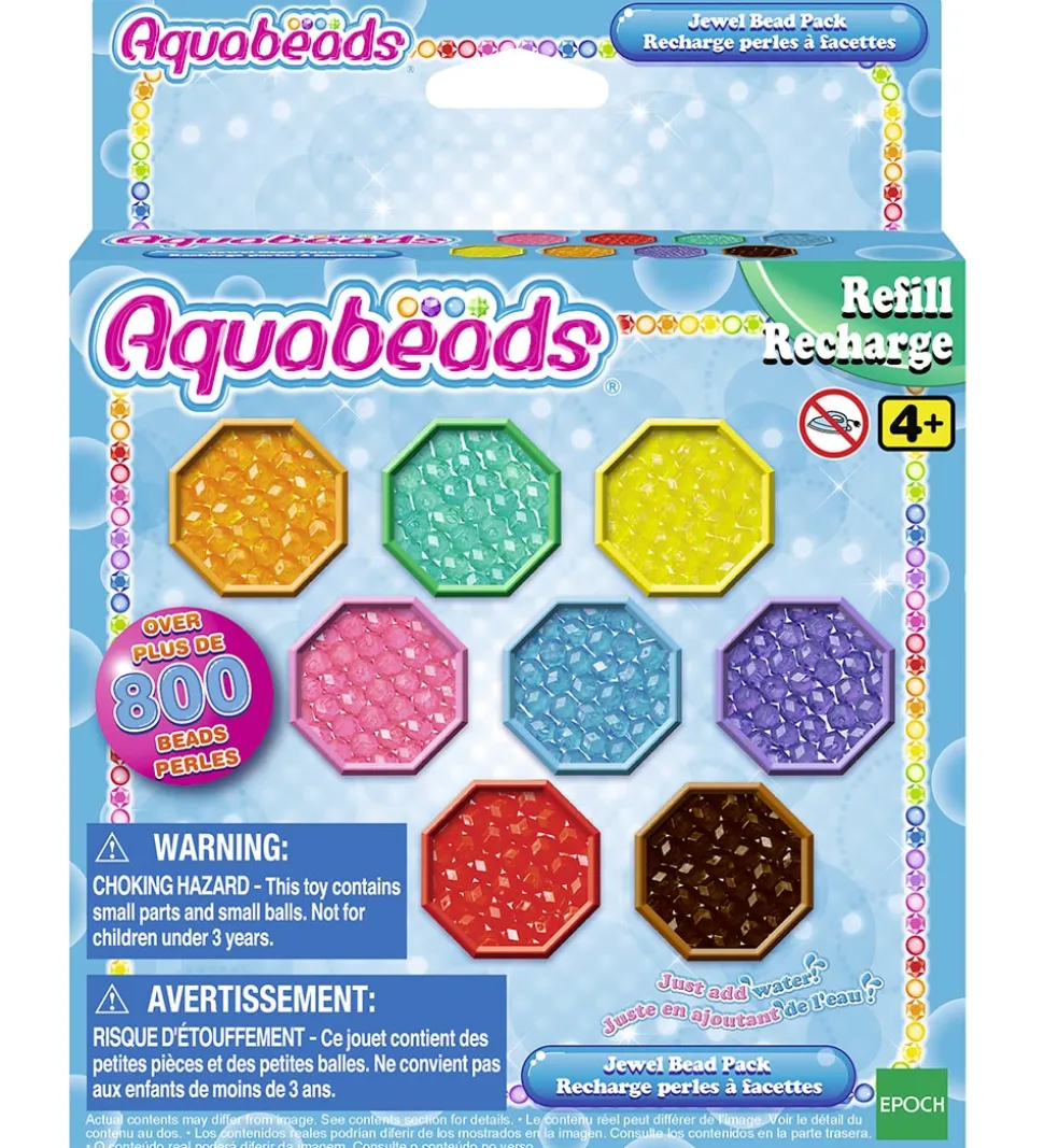 Aquabeads Perler - 800+ stk. - Jewel Bead Pack - Multifarvet