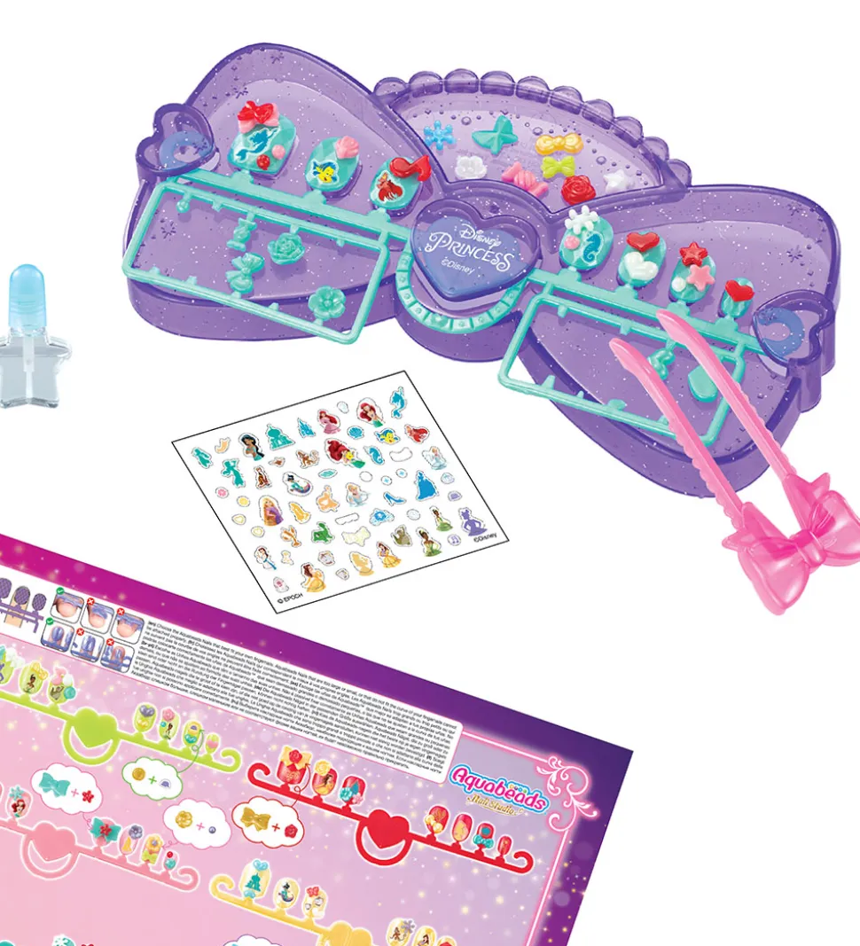 Aquabeads Perlesæt - Nail Studio - Disney Princess