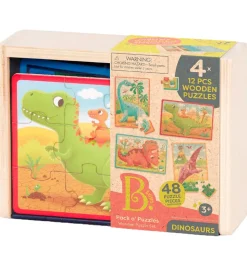 B. toys Puslespil - 4x12 - Dino