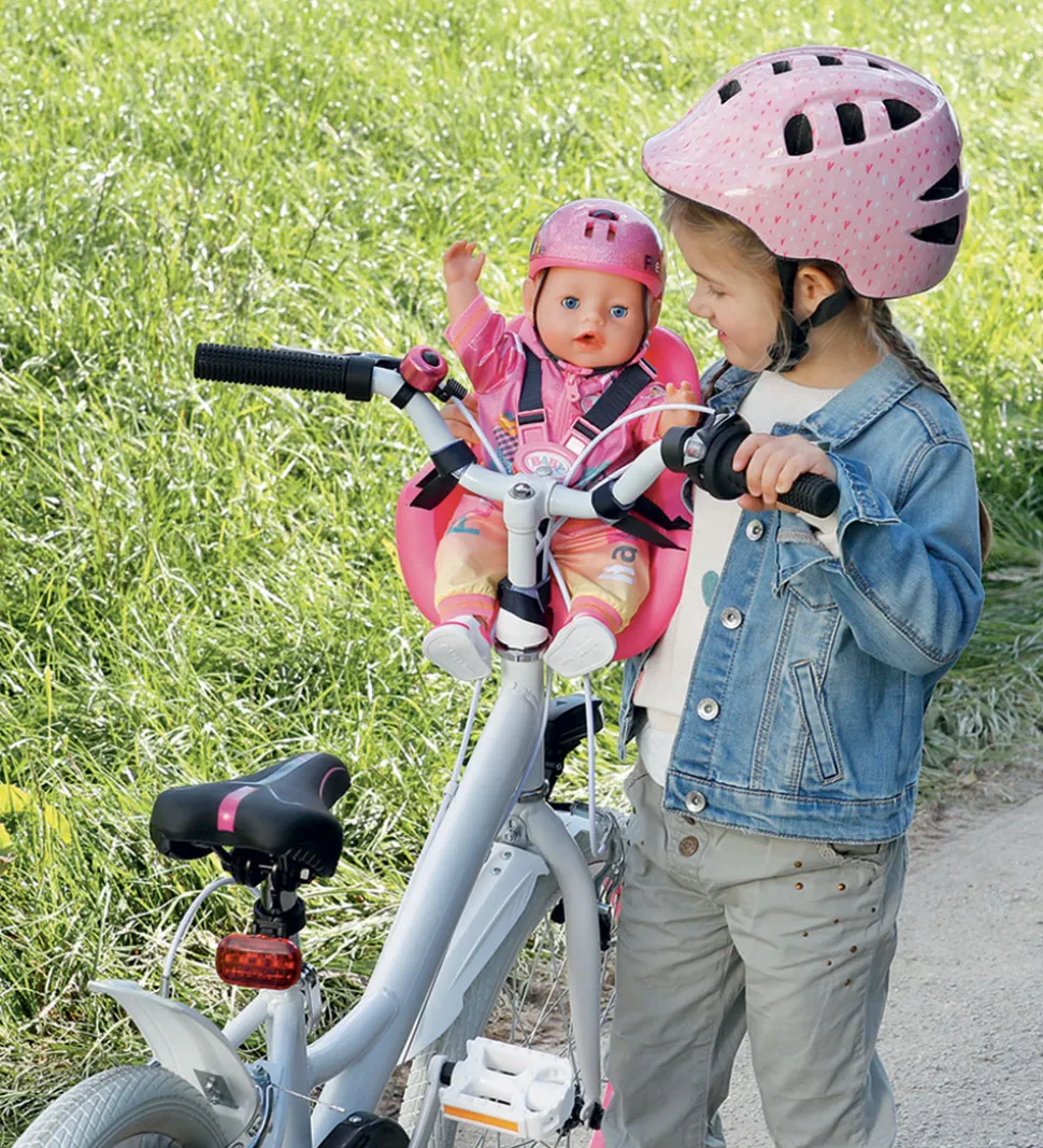 Baby Born Dukketilbehør - Cykelstol - Pink
