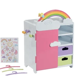 Baby Born Dukketilbehør - Regnbue Garderobe