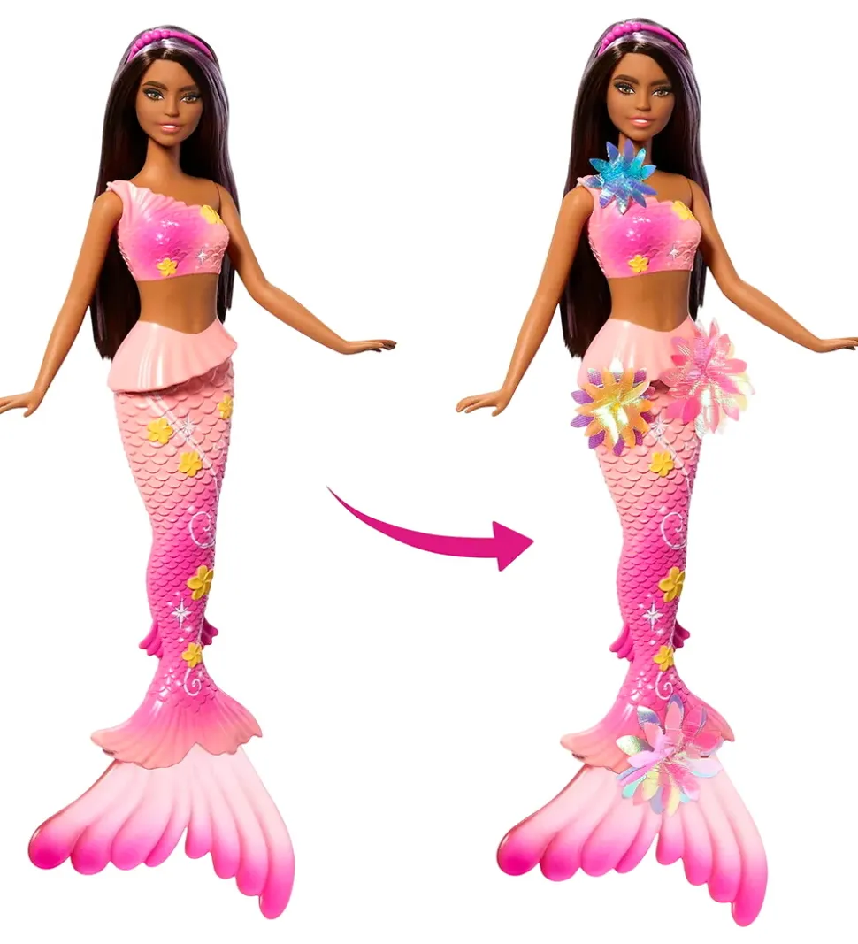 Barbie Dukke - 30 cm - Blooming Magic Black Mermaid