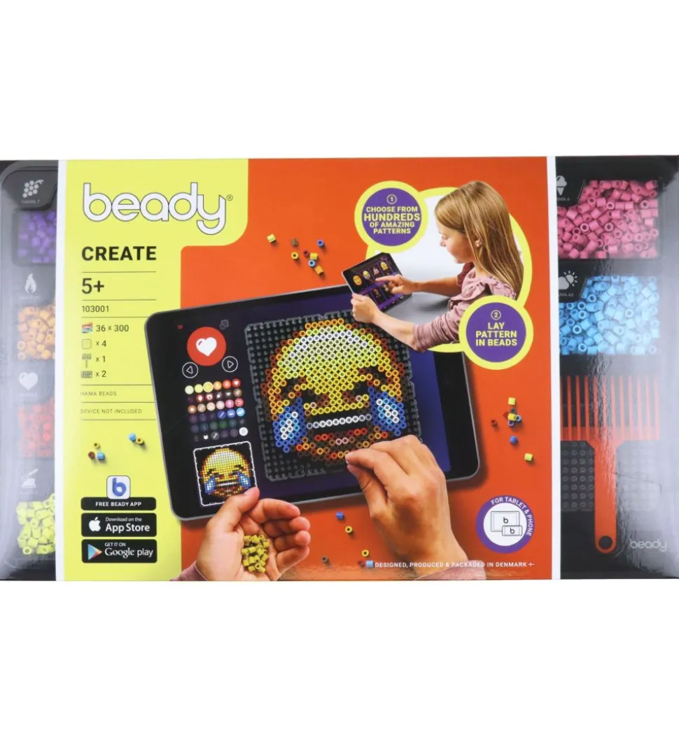 Beady Create - 10.800 Perler - 4 Plader