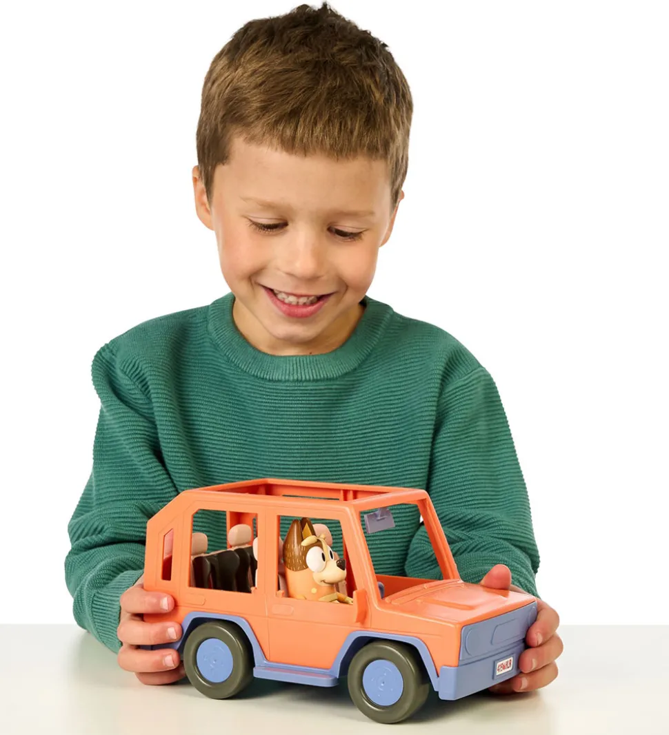 Bluey Legesæt - Familiens 4WD Feriebil m. Figur