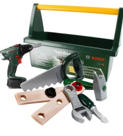 Bosch Mini Værktøjskasse m. Tilbehør - Legetøj - Mørkegrøn