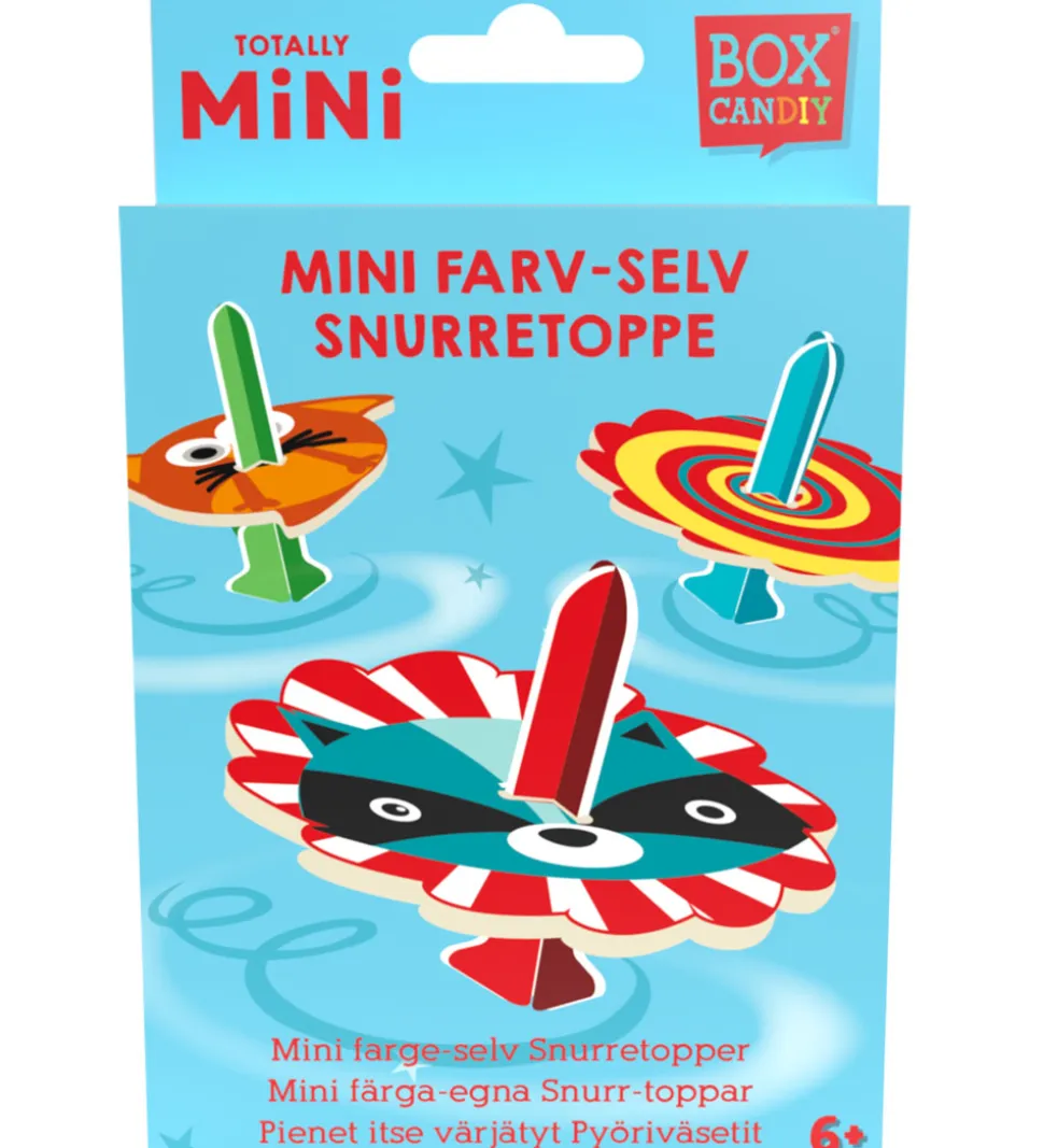 BOX CANDIY Kreasæt - Farv-selv Snurretoppe - Totally Mini