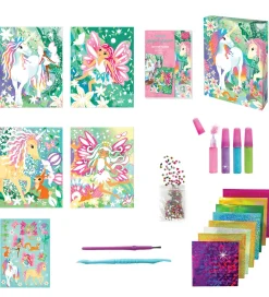 BOX CANDIY Kreasæt - Sand- og Foliekunstsæt - Magical Unicorns