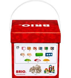 BRIO Byggeklodser m. Mønster - 25 Dele - Multifarvet 30112