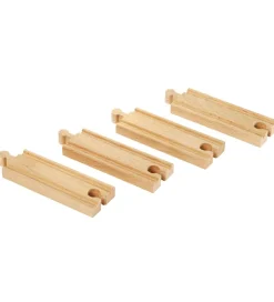 BRIO Lige Skinner - 4 dele - Kort - Træ 33334