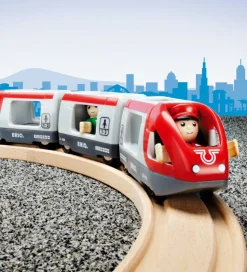 BRIO Passagertog - 5 dele - Rød/Hvid 33505