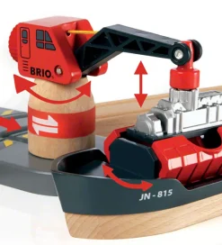 BRIO Togbane Havnesæt - 16 dele - Rød 33061