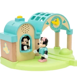BRIO Togstation m. Mickey Mouse - 4 Dele - Lydoptager 32270