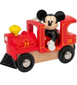 BRIO Togstation m. Mickey Mouse - 4 Dele - Lydoptager 32270