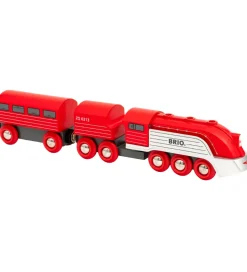 BRIO World Strømlinet Tog - 3 dele - Rød 33557