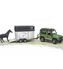Bruder Bil - Land Rover Defender m. Hestetrailer - 02592