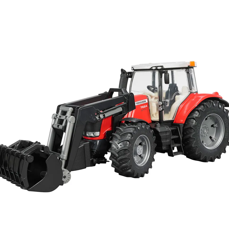 Bruder Traktor - Massey Ferguson 7624 m. Frontlæsser - 03047