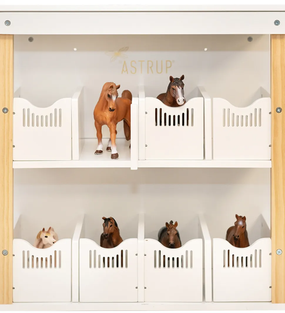 by ASTRUP Hestebokse Til Væg - Træ
