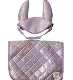 by ASTRUP Sadelunderlag Til Kæpheste - Lilla m. Glimmer