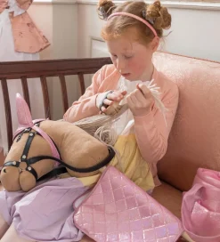 by ASTRUP Strigletaske Til Kæpheste - Pink m. Glimmer