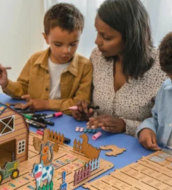 Crateit Kreasæt - Bondegården - Træ - Dyrevenner