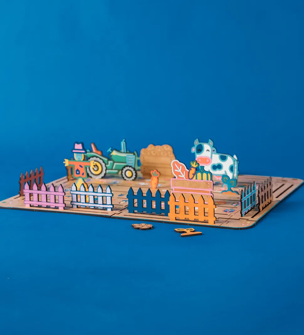 Crateit Kreasæt - Bondegården - Træ - Markerne Høstes - 27 Dele