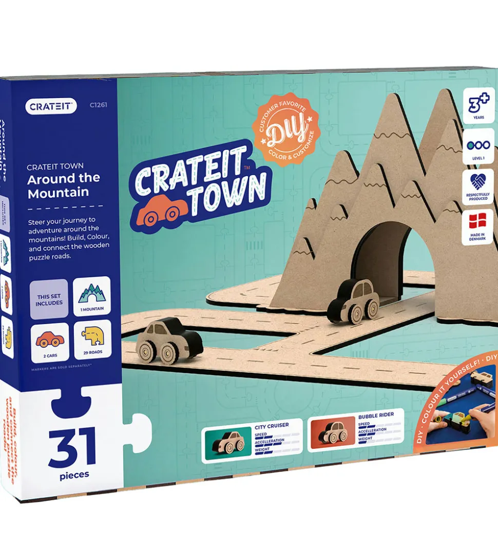 Crateit Kreasæt - Crateit Town - Træ - Rundt Om Bjerget - 31 Del
