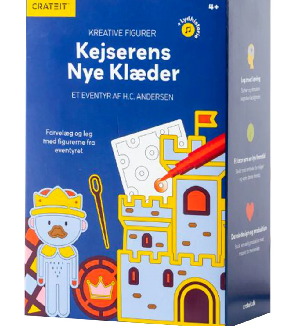 Crateit Kreasæt - Kejserens Nye Klæder - Træ - Lydhistorier