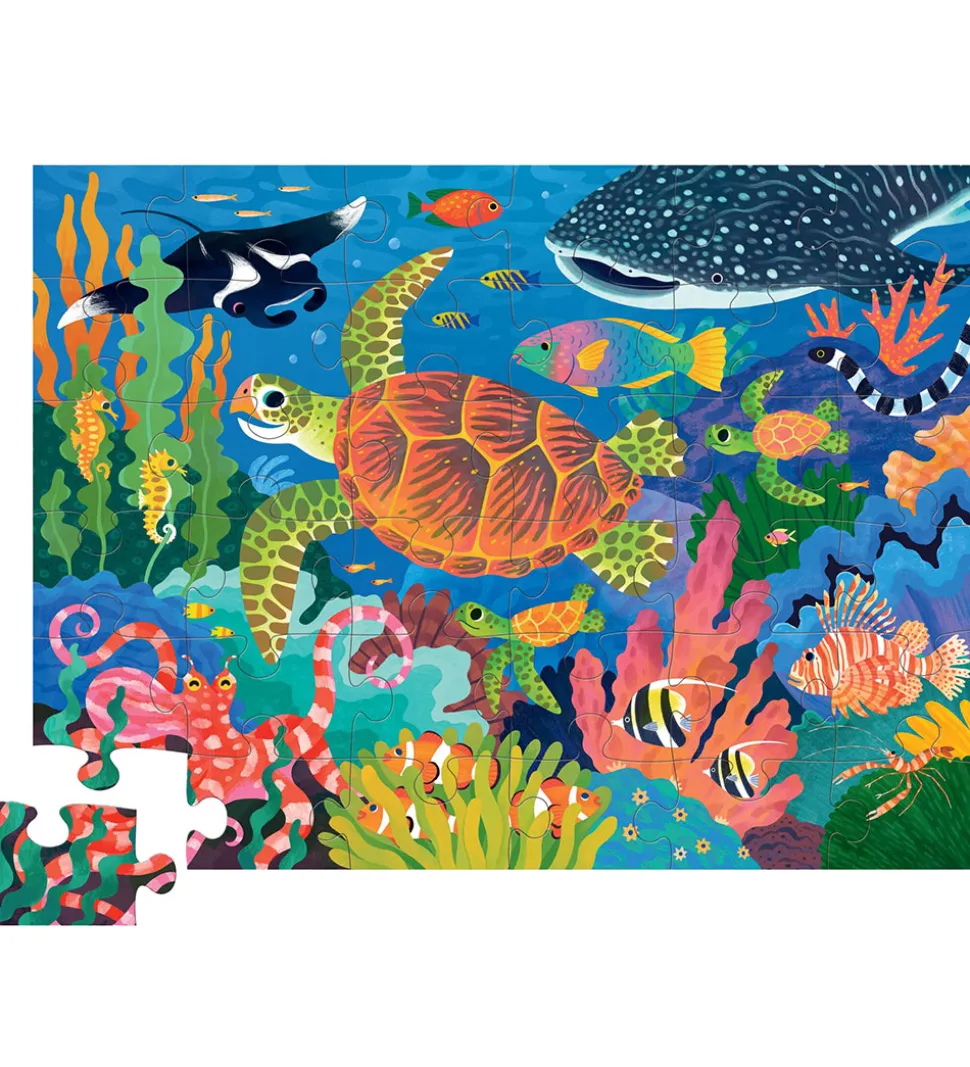 Crocodile Creek Gulvpuslespil - 36 Brikker - Sea Turtle