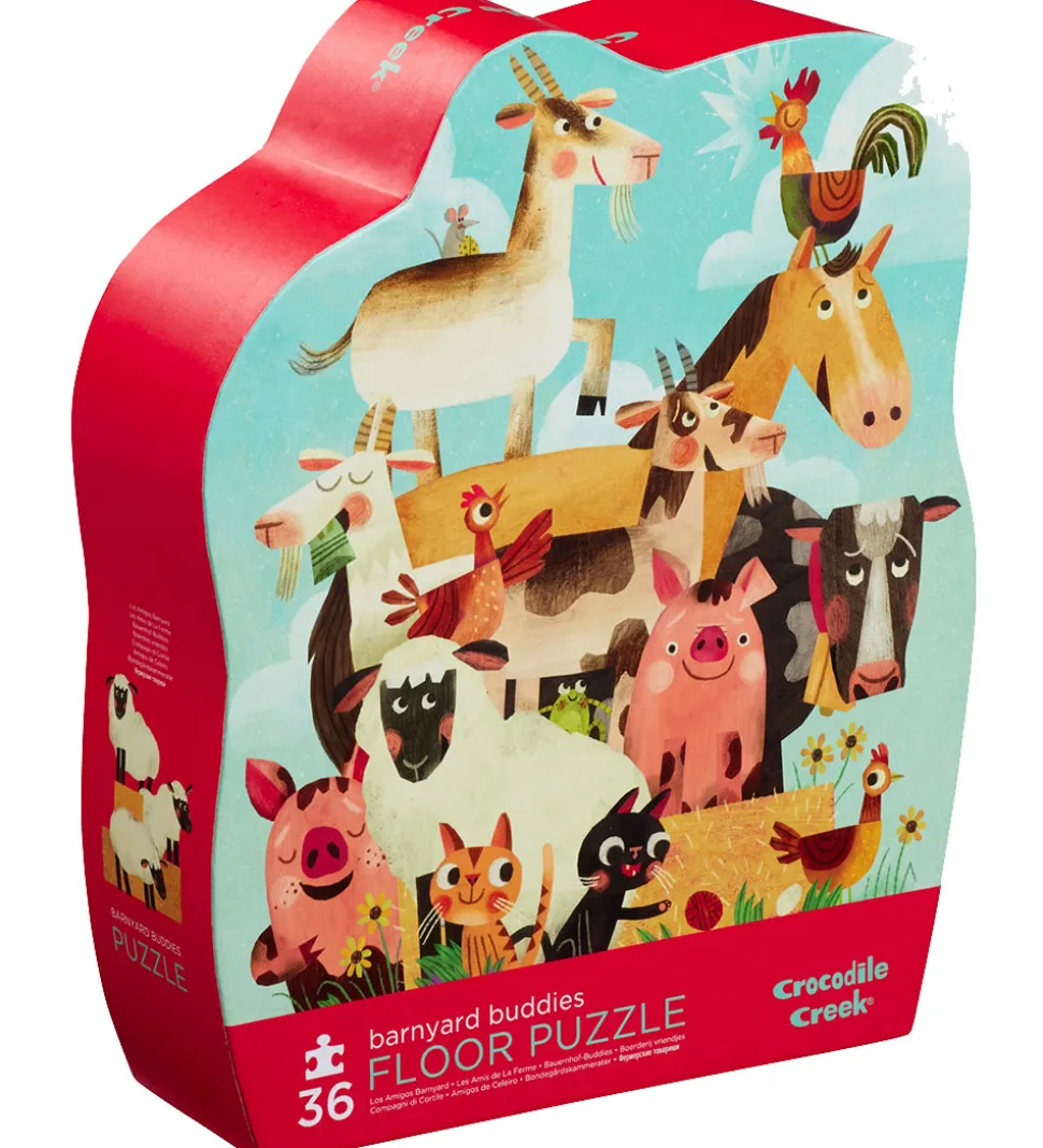 Crocodile Creek Puslespil - 36 Brikker - Barnyard Buddies