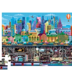 Crocodile Creek Puslespil - 48 Brikker - Above & Below - Big Cit