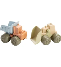 Dantoy BIO Plastic Bulldozer & Lastbil - 17 cm - Pastel