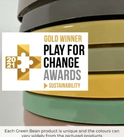 Dantoy Green Bean Spand m. Hældetud - Assorterede Jordfarver