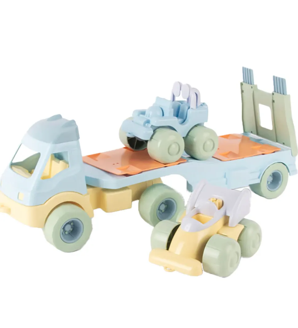 Dantoy Lastbil m. 2 Biler - Multifarvet