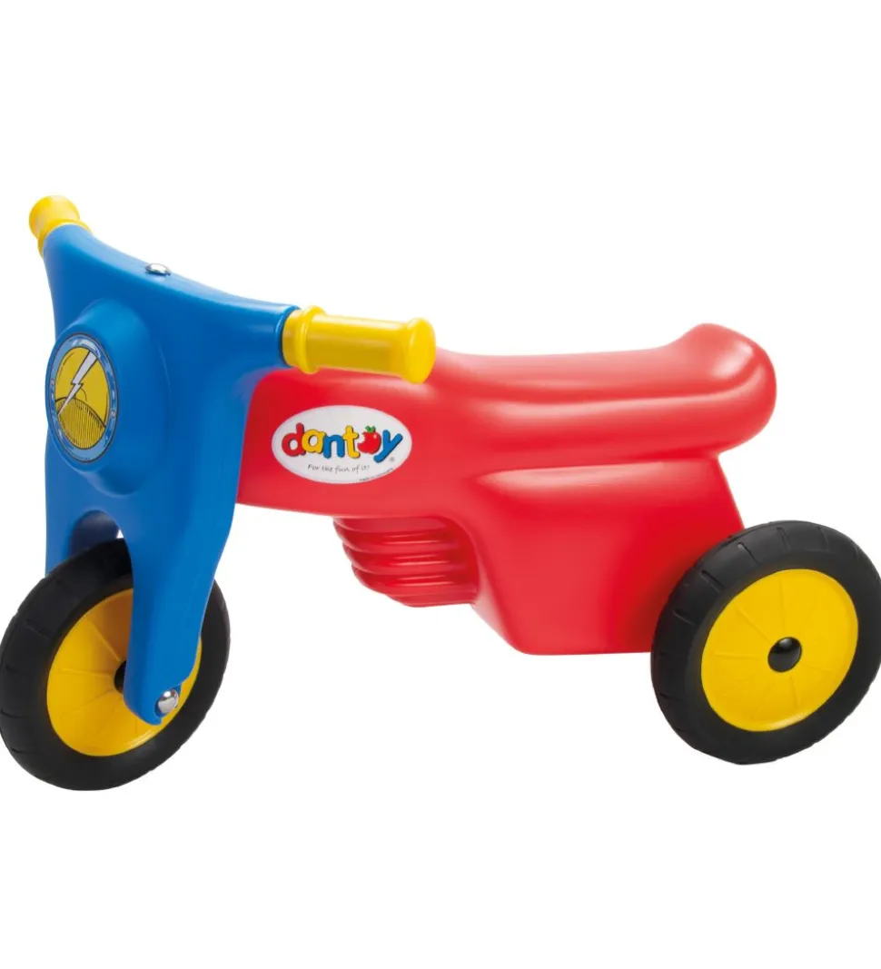 Dantoy Motorcykel m. Gummihjul - Rød/Blå