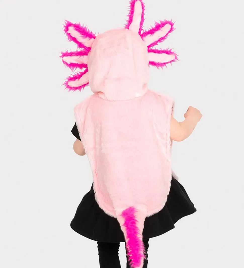 Den Goda Fen Udklædning - Mini Cape Pink Axolotl - Pink