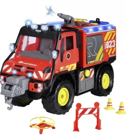 Dickie Toys Brandbil - MB Unimog U530 Fire Rescue - Lyd/Lyd