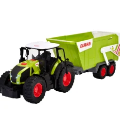 Dickie Toys Traktor - CLAAS Traktor m. Trailer - Lys/Lyd