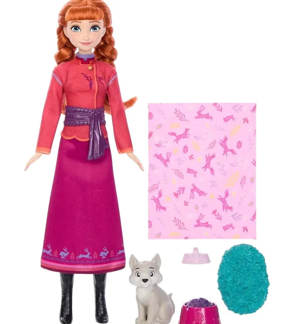 Disney Frozen Dukke - 30 cm - Anna + Baby Fox