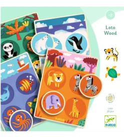 Djeco Banko - 20 Dele - Træ - Læringsspil