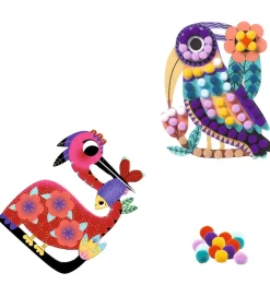 Djeco Kreasæt - POMPOMS Collage - Atelier Pompoms