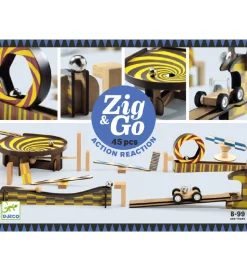 Djeco Kuglebane - 45 dele - Zig & Go - Træ