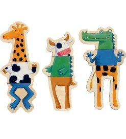 Djeco Magneter - 24 stk. - Træ - Crazy