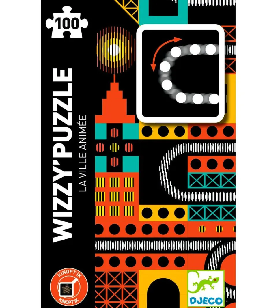 Djeco Puslespil - 100 Brikker - The Lively City
