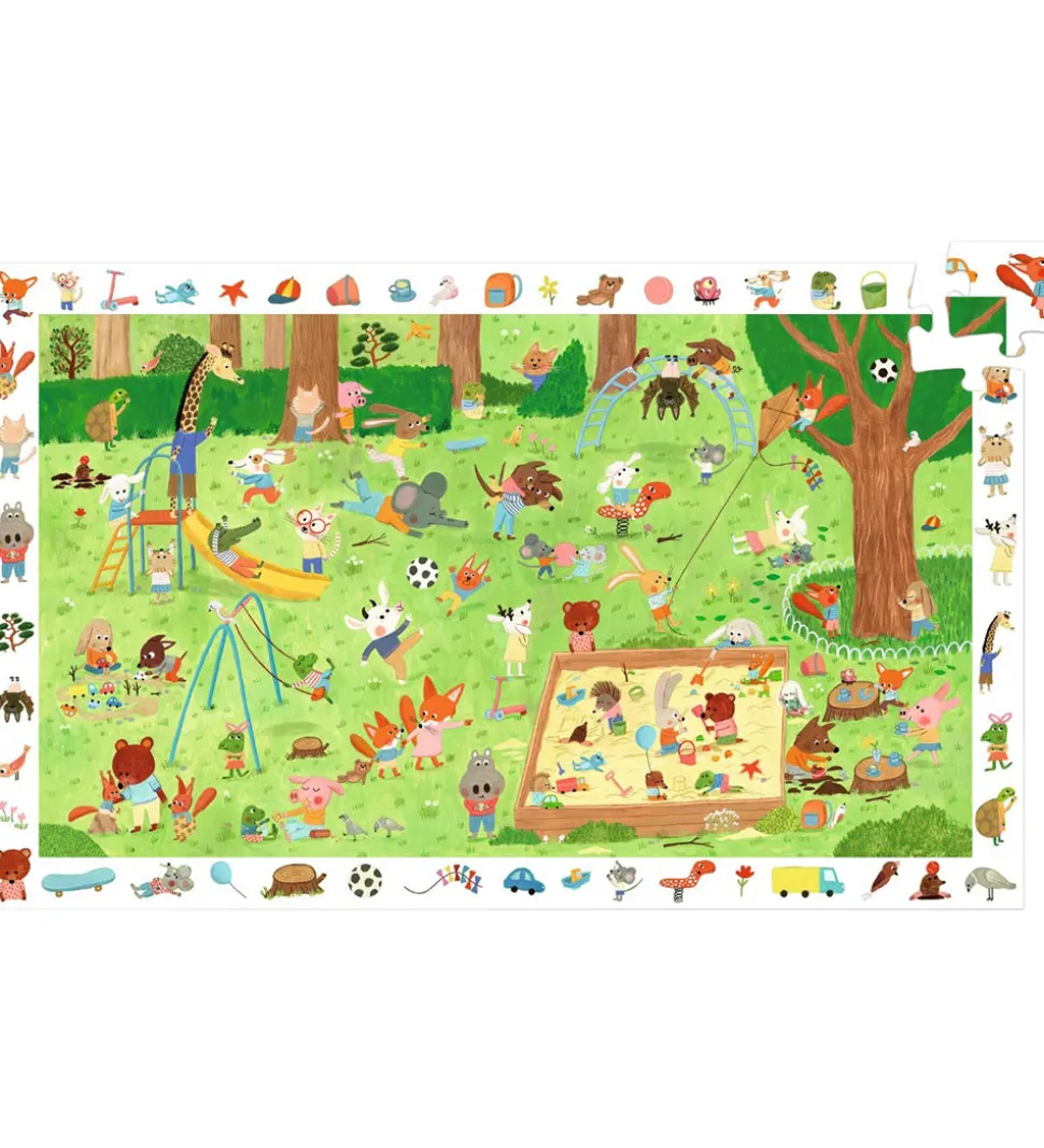 Djeco Puslespil - 35 Brikker - De Små Venners Have
