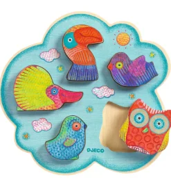 Djeco Puslespil - Træ - 5 Brikker - Toucanco