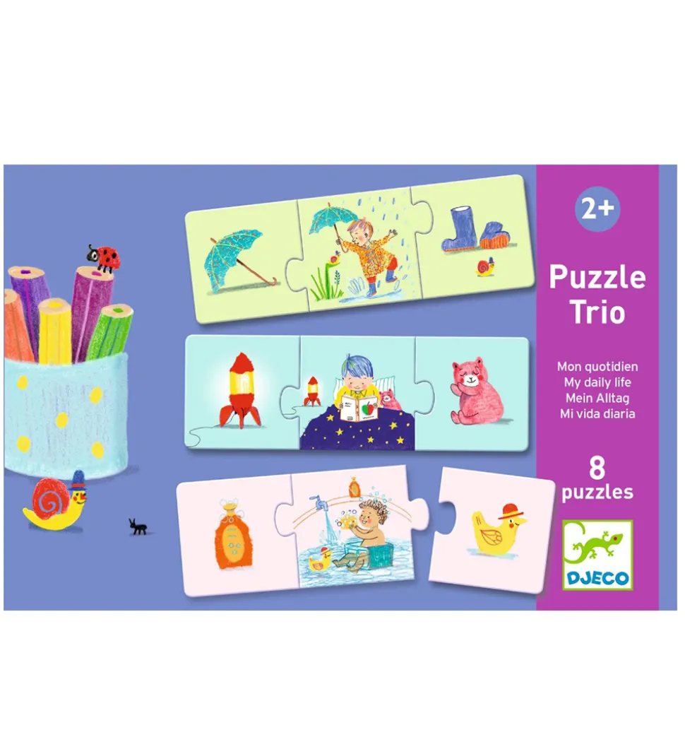 Djeco Puslespil - 8x3 - My Daily Life