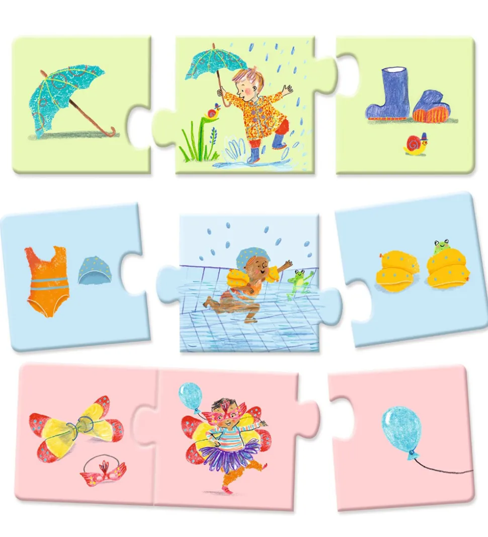 Djeco Puslespil - 8x3 - My Daily Life